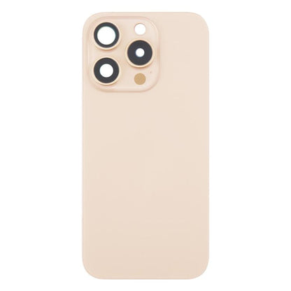 For iPhone 16 Pro Max Original Glass Battery Back Cover with Camera Lens Cover + MagSafe Magnet(Gold)