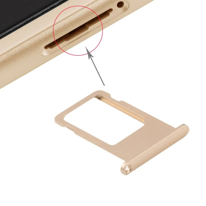 For Apple iPhone 6S Plus Replacement Sim Card Tray - Gold E-Tech61
