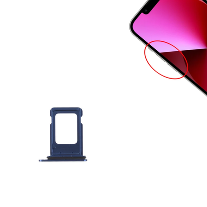 For Apple iPhone 13 Replacement Sim Card Tray (Blue) E-Tech61