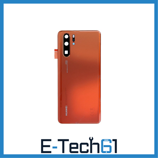 For Huawei P30 Pro Replacement Rear Battery Cover Inc Lens with Adhesive (Amber Sunrise) E-Tech61