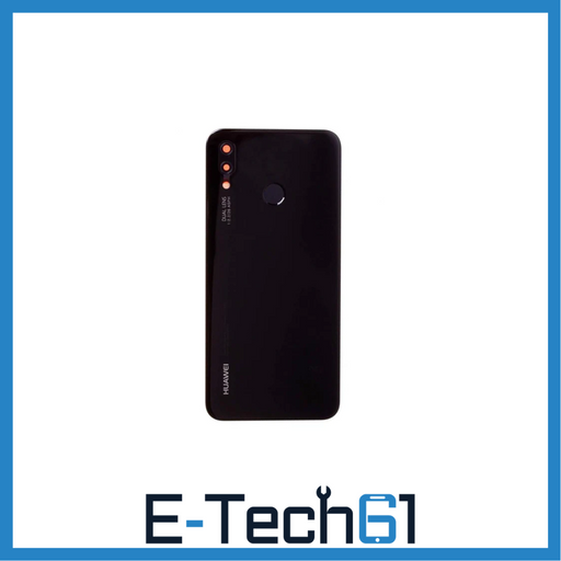 For Huawei P20 Lite Replacement Rear Battery Cover Inc Lens with Adhesive (Midnight Black) E-Tech61