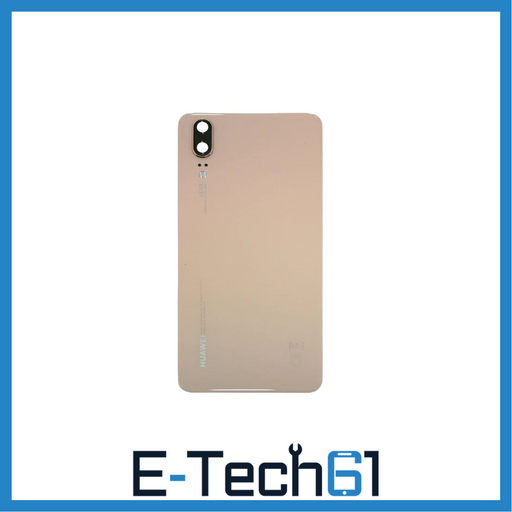 For Huawei P20 Replacement Rear Battery Cover Inc Lens with Adhesive (Pink) E-Tech61