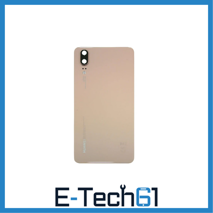 For Huawei P20 Replacement Rear Battery Cover Inc Lens with Adhesive (Pink) E-Tech61