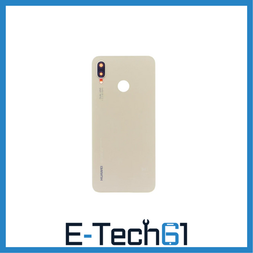 For Huawei P20 Lite Replacement Rear Battery Cover Inc Lens with Adhesive (Platinum Gold) E-Tech61