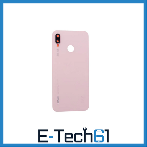 For Huawei P20 Lite Replacement Rear Battery Cover Inc Lens with Adhesive (Sakura Pink) E-Tech61