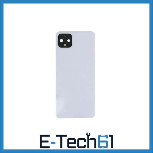 For Google Pixel 4 XL Replacement Rear Battery Cover With Adhesive (White) E-Tech61