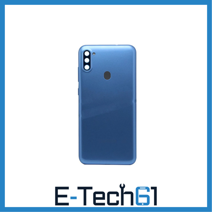 For Samsung Galaxy A11 A115 Replacement Rear Battery Cover (Blue) E-Tech61