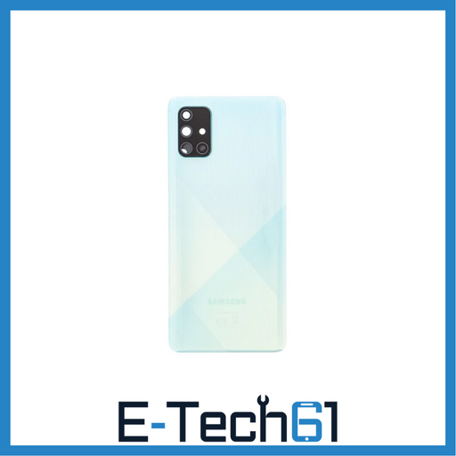 For Samsung Galaxy A71 A715 Replacement Rear Battery Cover (Prism Crush Blue) E-Tech61