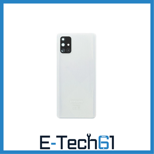 For Samsung Galaxy A71 A715 Replacement Rear Battery Cover (Prism Crush White) E-Tech61