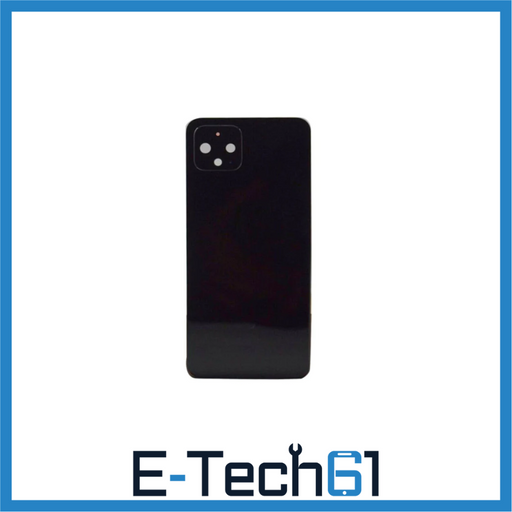 For Google Pixel 4XL Replacement Rear Battery Cover with Adhesive (Black) E-Tech61