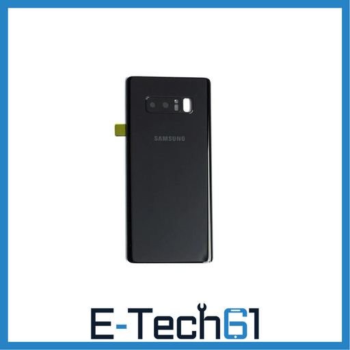 For Samsung Note 8 Replacement Rear Battery Cover with Adhesive (Black) E-Tech61