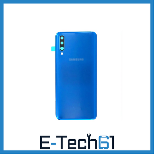 For Samsung Galaxy A50 A505 Replacement Rear Battery Cover with Adhesive (Blue) E-Tech61