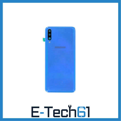 For Samsung Galaxy A70 A705 Replacement Rear Battery Cover with Adhesive (Blue) E-Tech61