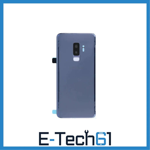 For Samsung Galaxy S9 Plus Replacement Rear Battery Cover with Adhesive (Blue) E-Tech61