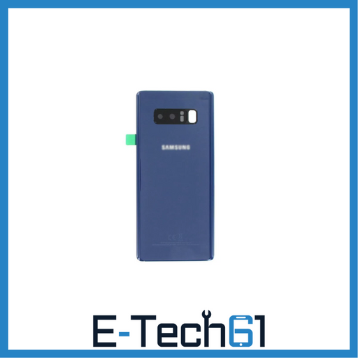 For Samsung Note 8 Replacement Rear Battery Cover with Adhesive (Blue) E-Tech61