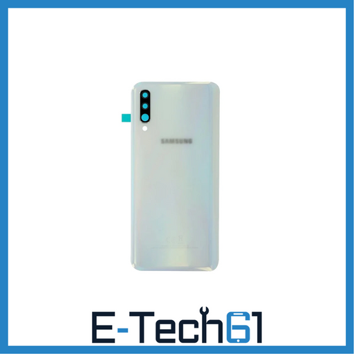 For Samsung Galaxy A70 A705 Replacement Rear Battery Cover with Adhesive (White) E-Tech61
