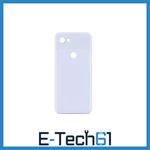 For Google Pixel 3a Replacement Rear Housing / Battery Cover (White) E-Tech61