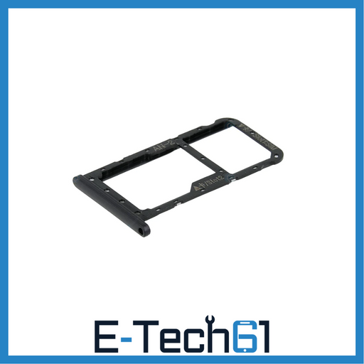 For Huawei P20 Lite Replacement SIM Card Tray Holder (Black) E-Tech61