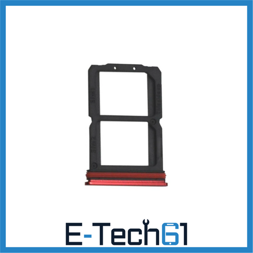 For OnePlus 7 Replacement SIM Card Tray (Red) E-Tech61