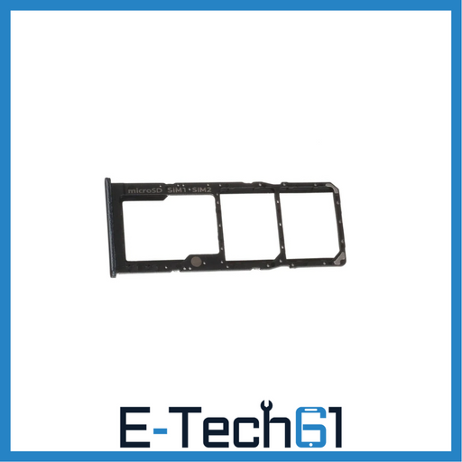For Samsung A51 / A71 Replacement SIM / SD Card Tray (Black) E-Tech61