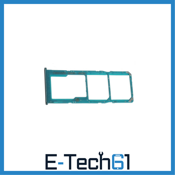 For Samsung A51 / A71 Replacement SIM / SD Card Tray (Blue) E-Tech61