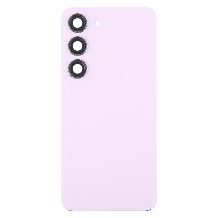 For Samsung Galaxy S23 SM-S911B OEM Glass Battery Back Cover with Camera Lens Cover(Pink)