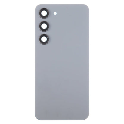 For Samsung Galaxy S23 SM-S911B OEM Glass Battery Back Cover with Camera Lens Cover(Grey)
