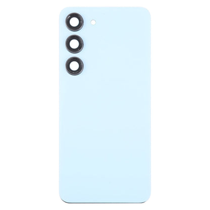 For Samsung Galaxy S23 SM-S911B OEM Glass Battery Back Cover with Camera Lens Cover(Blue)