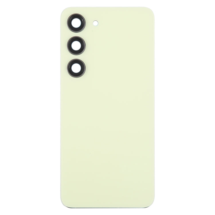 For Samsung Galaxy S23 SM-S911B OEM Glass Battery Back Cover with Camera Lens Cover(Yellow)