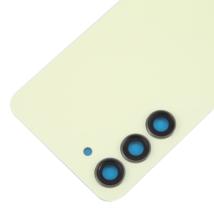 For Samsung Galaxy S23 SM-S911B OEM Glass Battery Back Cover with Camera Lens Cover(Yellow)