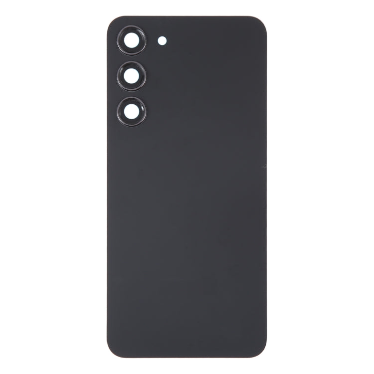 For Samsung Galaxy S23+ SM-S916B OEM Glass Battery Back Cover with Camera Lens Cover(Black)