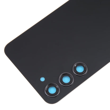 For Samsung Galaxy S23+ SM-S916B OEM Glass Battery Back Cover with Camera Lens Cover(Black)