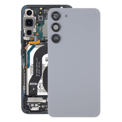 For Samsung Galaxy S23+ SM-S916B OEM Glass Battery Back Cover with Camera Lens Cover(Grey)