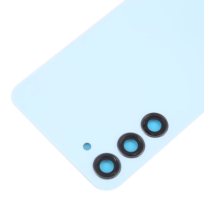 For Samsung Galaxy S23+ SM-S916B OEM Glass Battery Back Cover with Camera Lens Cover(Blue)