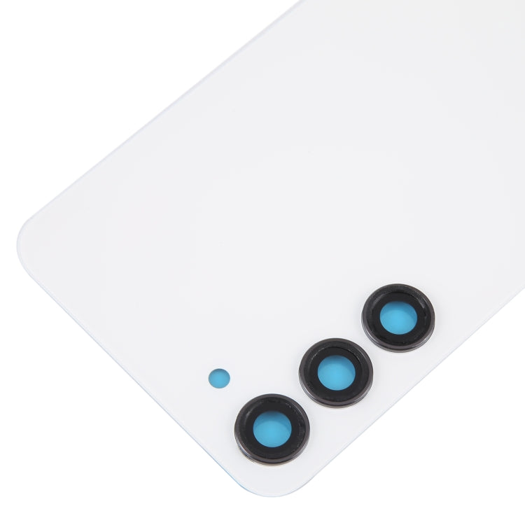 For Samsung Galaxy S23+ SM-S916B OEM Glass Battery Back Cover with Camera Lens Cover(White)