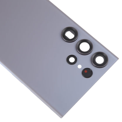 For Samsung Galaxy S23 Ultra SM-S918 Glass Battery Back Cover with Camera Lens Cover(Grey)