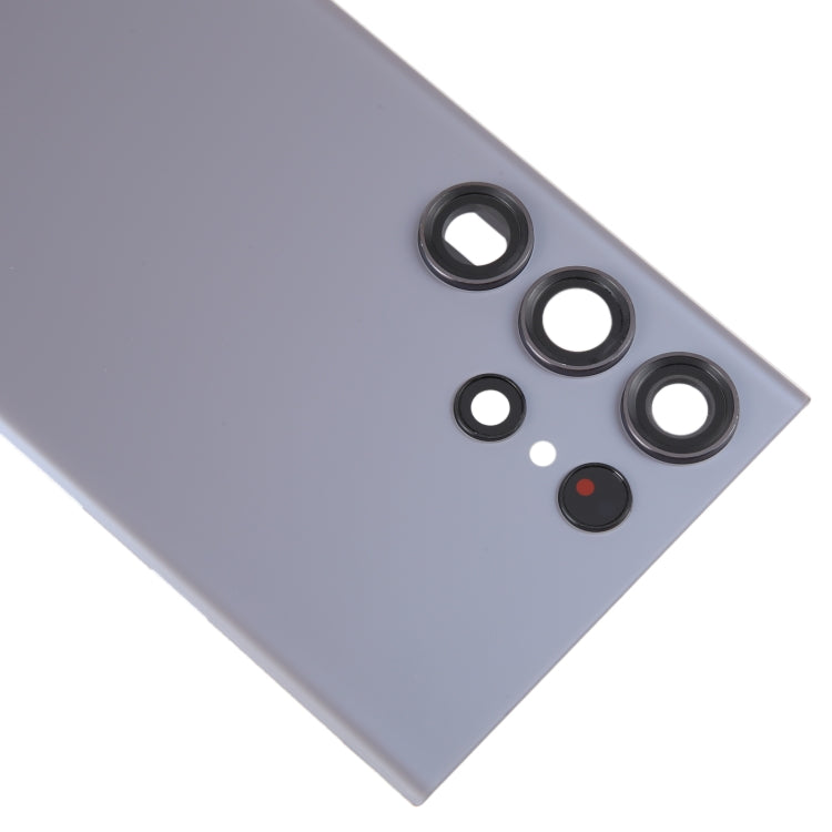 For Samsung Galaxy S23 Ultra SM-S918 Glass Battery Back Cover with Camera Lens Cover(Grey)