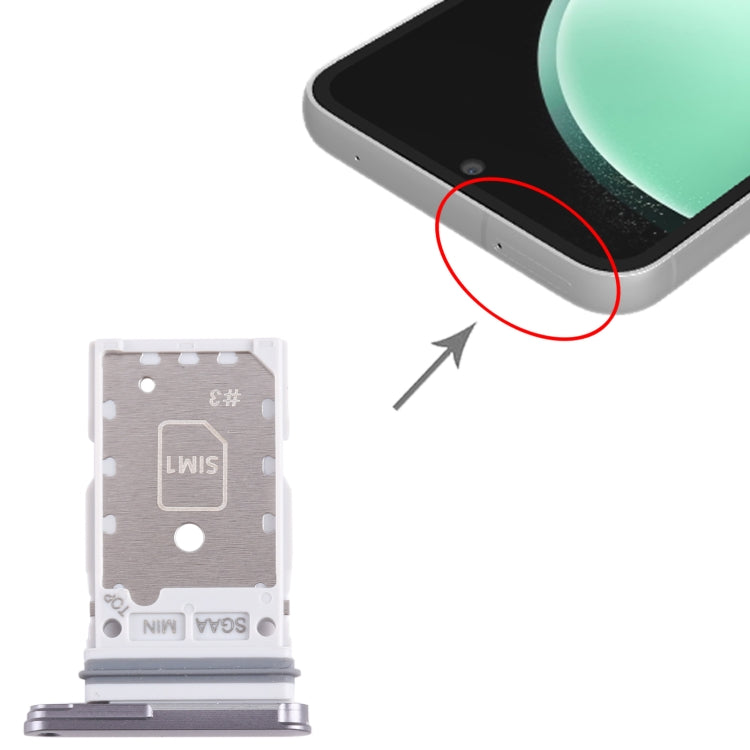 For Samsung Galaxy S23 FE SM-S711B Original SIM + SIM Card Tray (Grey)