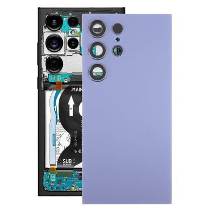 For Samsung Galaxy S24 Ultra SM-S928B OEM Battery Back Cover with Camera Lens Cover(Grey)