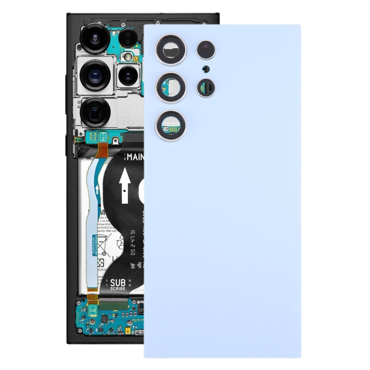 For Samsung Galaxy S24 Ultra SM-S928B OEM Battery Back Cover with Camera Lens Cover(Blue)