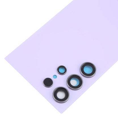 For Samsung Galaxy S24 Ultra SM-S928B OEM Battery Back Cover with Camera Lens Cover(Light Purple)