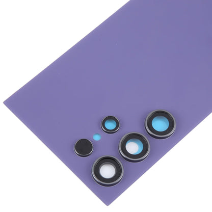 For Samsung Galaxy S24 Ultra SM-S928B OEM Battery Back Cover with Camera Lens Cover(Purple)