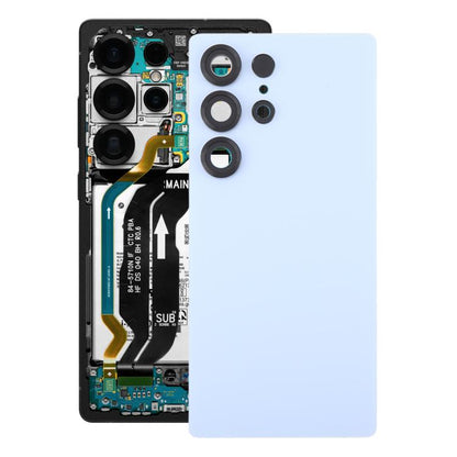 For Samsung Galaxy S25 Ultra SM-S938 OEM Battery Back Cover with Camera Lens Cover(Glacier Blue)