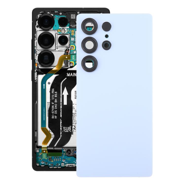 For Samsung Galaxy S25 Ultra SM-S938 OEM Battery Back Cover with Camera Lens Cover(Glacier Blue)