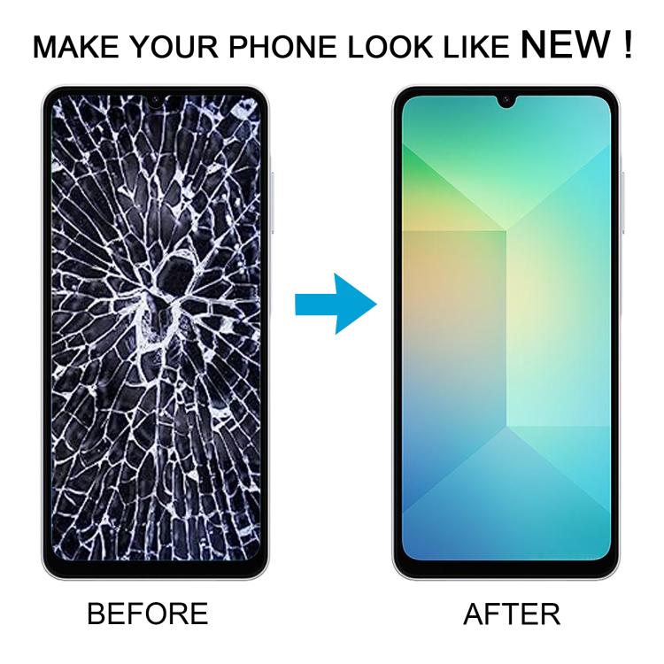 For Samsung Galaxy A06 SM-A065F Original LCD Screen Digitizer Full Assembly with Frame (Black)