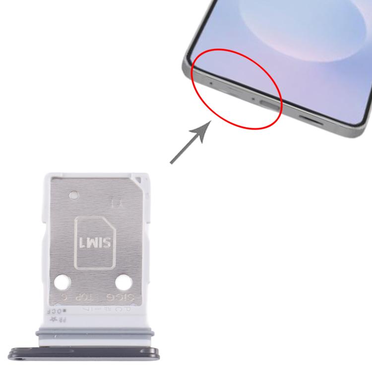 For Samsung Galaxy S25 Edge SIM Card Tray + SIM Card Tray (Black)