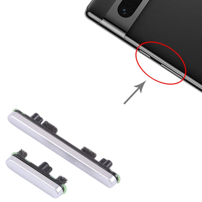 For Google Pixel 7 Pro Original Power Button + Volume Button Control Button (Silver)