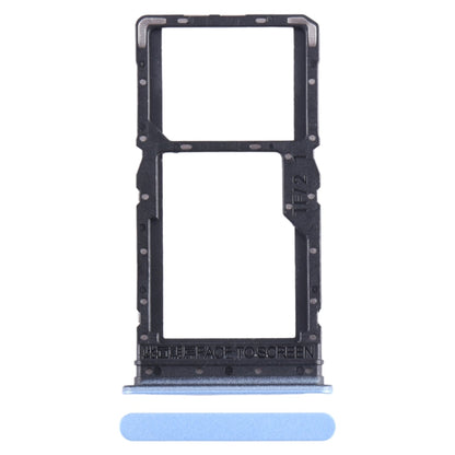 For Xiaomi Redmi Note 12R SIM Card Tray + SIM Card Tray / Micro SD Card Tray (Blue)