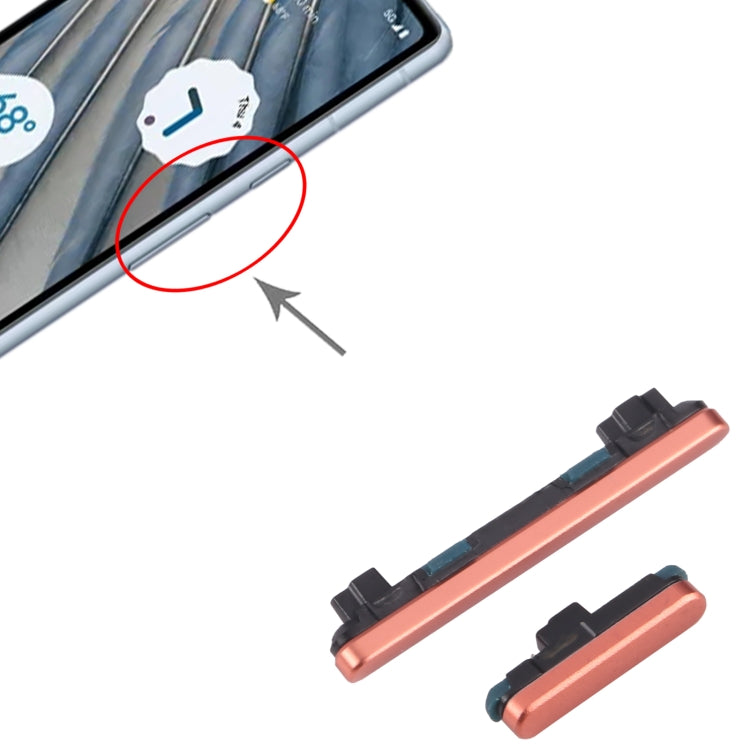 For Google Pixel 7A Power Button + Volume Control Button (Red)