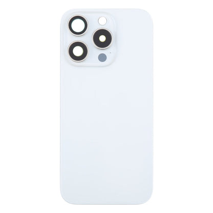 For iPhone 16 Pro Original Glass Battery Back Cover with Camera Lens Cover + MagSafe Magnet(White)